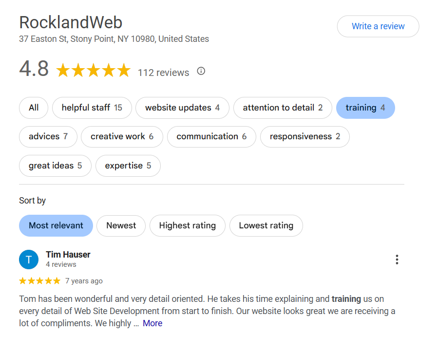 Tim Hauser testimonial