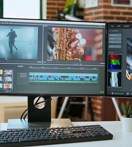 Video and motion graphics are our specialty. Want to make a movie? We can help! Our video, motion graphics and podcast producers have created tens of thousands of hours of rich media content. We can do the same for you, too!