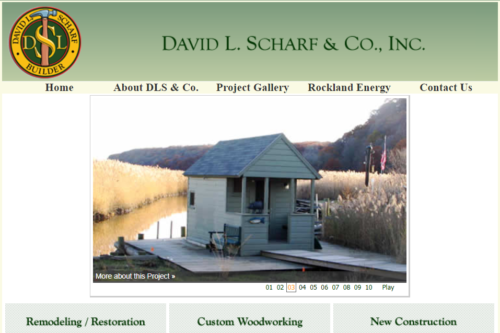 Example of Business website by RocklandWeb | David Scharf and co