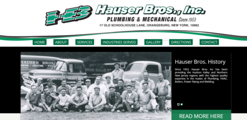 Example of Business website by RocklandWeb | Hauser Bros Inc