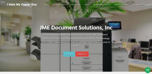 Example of B2B website by RocklandWeb - JME Document Solutions