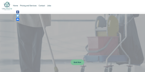 Example of Business website by RocklandWeb | Lux Cleaning Services