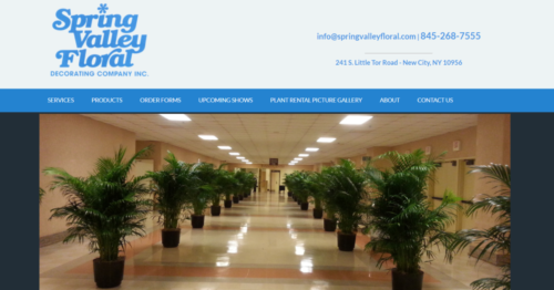 Example of Business website by RocklandWeb | Spring Valley Floral