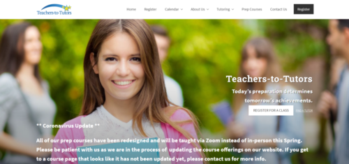 Example of Education website by RocklandWeb | Teachers to Tutors