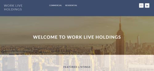 Example of Business website by RocklandWeb | Work Live Holdings