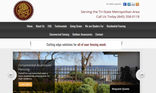 Example of Business website by RocklandWeb | Yaboo Fence