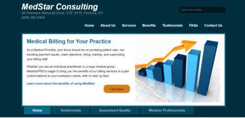 Example of Business website by RocklandWeb | Medstar consulting